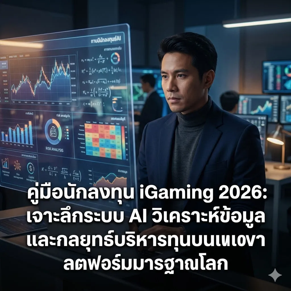 คู่มือนักลงทุน iGaming 2026: เจาะลึกระบบ AI วิเคราะห์ข้อมูล และกลยุทธ์บริหารทุนบนแพลตฟอร์มมาตรฐานโลก